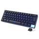 Wireless Keyboard 61 Keys BT+2.4G Dual-mode Keyboard with RGB Backlight Effect ABS Two-color Injection Molding keycap Black Wireless Keyboard 61 Keys BT+2.4G Dual-mode Keyboard with RGB Backlight Effect ABS Two-color Injection Molding keycap Black