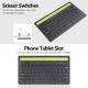 BT 3.0 Keyboard Wireless Rechargeable 78-key Keyboard with Phone Tablet Slot Scissor Switch Auto Sleep Mode, Black BT 3.0 Keyboard Wireless Rechargeable 78-key Keyboard with Phone Tablet Slot Scissor Switch Auto Sleep Mode, Black