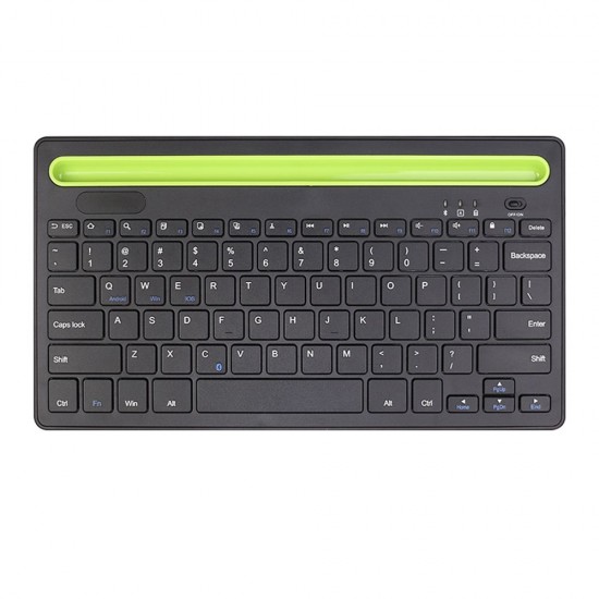 BT 3.0 Keyboard Wireless Rechargeable 78-key Keyboard with Phone Tablet Slot Scissor Switch Auto Sleep Mode, Black BT 3.0 Keyboard Wireless Rechargeable 78-key Keyboard with Phone Tablet Slot Scissor Switch Auto Sleep Mode, Black