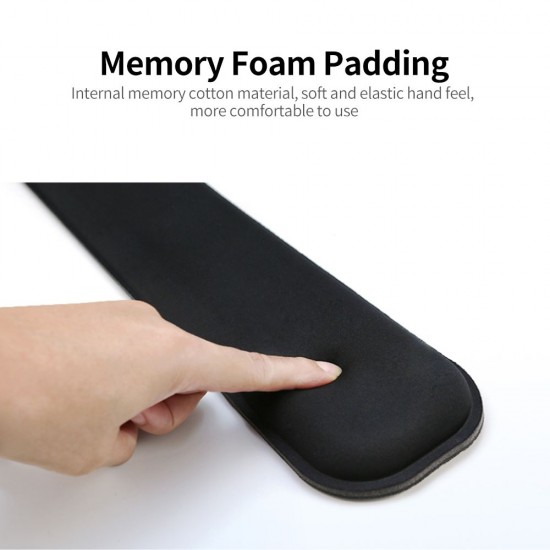 Memory Foam Keyboard Wrist Rest Office Gaming Keyboard Wrist Pad Ergonomic Keyboard Wrist Pad Breathable Lycra Fabric Black Memory Foam Keyboard Wrist Rest Office Gaming Keyboard Wrist Pad Ergonomic Keyboard Wrist Pad Breathable Lycra Fabric Black