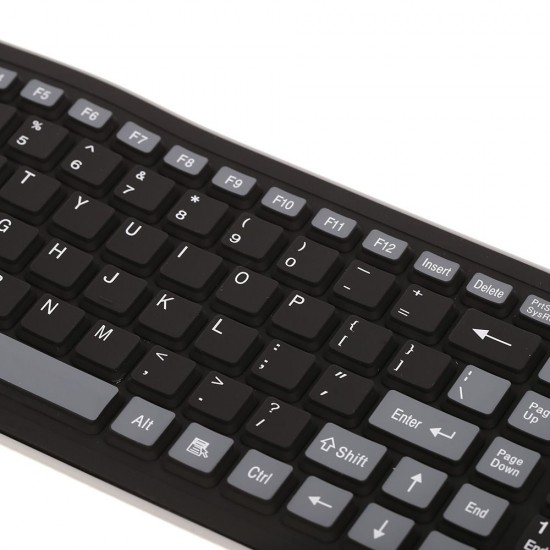 2.4G Wireless Keyboard 107 Keys Portable Folding Soft Silicone Dustproof Keyboard for Desktop Computer Laptop Plug and Play 2.4G Wireless Keyboard 107 Keys Portable Folding Soft Silicone Dustproof Keyboard for Desktop Computer Laptop Plug and Play
