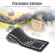 2.4G Wireless Keyboard 107 Keys Portable Folding Soft Silicone Dustproof Keyboard for Desktop Computer Laptop Plug and Play 2.4G Wireless Keyboard 107 Keys Portable Folding Soft Silicone Dustproof Keyboard for Desktop Computer Laptop Plug and Play