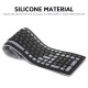 2.4G Wireless Keyboard 107 Keys Portable Folding Soft Silicone Dustproof Keyboard for Desktop Computer Laptop Plug and Play 2.4G Wireless Keyboard 107 Keys Portable Folding Soft Silicone Dustproof Keyboard for Desktop Computer Laptop Plug and Play