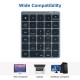 28 Keys Wireless Numeric Keyboard Financial Accounting Office Keyboard BT+USB Dual-mode Connection Built-in Lithium Battery 28 Keys Wireless Numeric Keyboard Financial Accounting Office Keyboard BT+USB Dual-mode Connection Built-in Lithium Battery