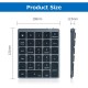 28 Keys Wireless Numeric Keyboard Financial Accounting Office Keyboard BT+USB Dual-mode Connection Built-in Lithium Battery 28 Keys Wireless Numeric Keyboard Financial Accounting Office Keyboard BT+USB Dual-mode Connection Built-in Lithium Battery