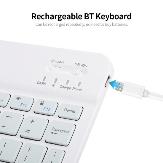 10-inch Wireless BT Keyboard Three-system Universal Colorful Rechargeable BT Keyboard Mobilephone Tablet Universal Keyboard Green 10-inch Wireless BT Keyboard Three-system Universal Colorful Rechargeable BT Keyboard Mobilephone Tablet Universal Keyboard Green