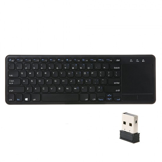 2.4G Wireless Touchpad Keyboard Multi-touch Ultra-slim with USB Receiver for Android Smart TV Computers Ladtops Desktops 2.4G Wireless Touchpad Keyboard Multi-touch Ultra-slim with USB Receiver for Android Smart TV Computers Ladtops Desktops