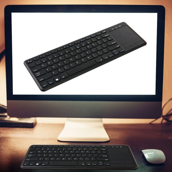 2.4G Wireless Touchpad Keyboard Multi-touch Ultra-slim with USB Receiver for Android Smart TV Computers Ladtops Desktops 2.4G Wireless Touchpad Keyboard Multi-touch Ultra-slim with USB Receiver for Android Smart TV Computers Ladtops Desktops