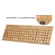 2.4G Wireless Bamboo PC Keyboard and Mouse Combo Computer Keyboard Handcrafted Natural Wooden Plug and Play Yellow 2.4G Wireless Bamboo PC Keyboard and Mouse Combo Computer Keyboard Handcrafted Natural Wooden Plug and Play Yellow
