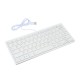 USB Mini Keyboard with Chocolate Buttons Stylish and Portable Keyboard for Desktop, Laptop Use at Home and Office (White) USB Mini Keyboard with Chocolate Buttons Stylish and Portable Keyboard for Desktop, Laptop Use at Home and Office (White)