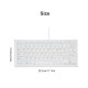 USB Mini Keyboard with Chocolate Buttons Stylish and Portable Keyboard for Desktop, Laptop Use at Home and Office (White) USB Mini Keyboard with Chocolate Buttons Stylish and Portable Keyboard for Desktop, Laptop Use at Home and Office (White)