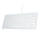 USB Mini Keyboard with Chocolate Buttons Stylish and Portable Keyboard for Desktop, Laptop Use at Home and Office (White) USB Mini Keyboard with Chocolate Buttons Stylish and Portable Keyboard for Desktop, Laptop Use at Home and Office (White)