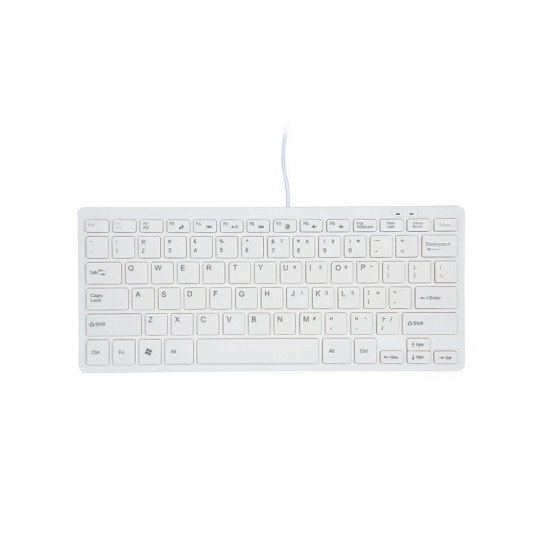 USB Mini Keyboard with Chocolate Buttons Stylish and Portable Keyboard for Desktop, Laptop Use at Home and Office (White) USB Mini Keyboard with Chocolate Buttons Stylish and Portable Keyboard for Desktop, Laptop Use at Home and Office (White)