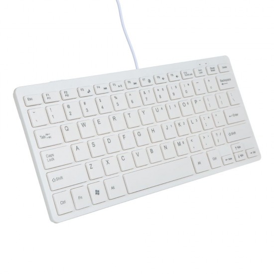 USB Mini Keyboard with Chocolate Buttons Stylish and Portable Keyboard for Desktop, Laptop Use at Home and Office (White) USB Mini Keyboard with Chocolate Buttons Stylish and Portable Keyboard for Desktop, Laptop Use at Home and Office (White)