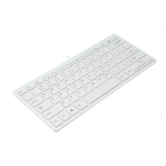 USB Mini Keyboard with Chocolate Buttons Stylish and Portable Keyboard for Desktop, Laptop Use at Home and Office (White) USB Mini Keyboard with Chocolate Buttons Stylish and Portable Keyboard for Desktop, Laptop Use at Home and Office (White)