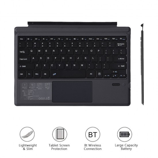 BT Wireless Keyboard 12.2 Inch Slim Thin Keyboard for Software Surface Pro3/4/5/6(2017) BT Wireless Keyboard 12.2 Inch Slim Thin Keyboard for Software Surface Pro3/4/5/6(2017)
