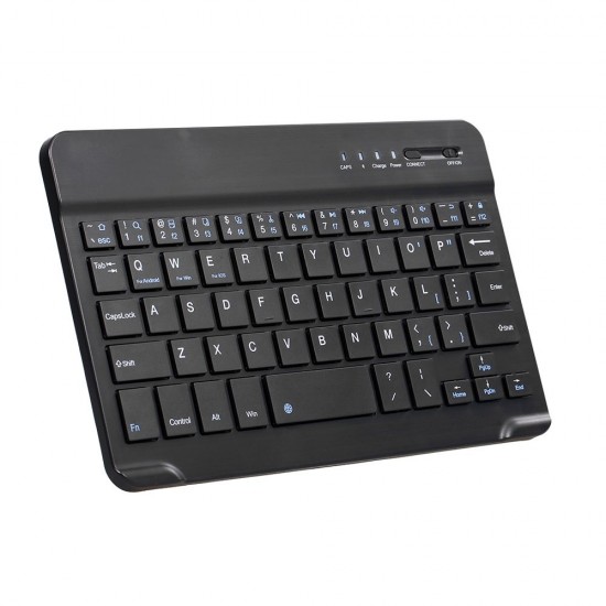 7-inch Wireless BT 3.0 Keyboard Mini Ultra-slim BT Keyboard for Tablet Smartphone Support iOS Windows Android Systems Black 7-inch Wireless BT 3.0 Keyboard Mini Ultra-slim BT Keyboard for Tablet Smartphone Support iOS Windows Android Systems Black
