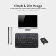 7-inch Wireless BT 3.0 Keyboard Mini Ultra-slim BT Keyboard for Tablet Smartphone Support iOS Windows Android Systems Black 7-inch Wireless BT 3.0 Keyboard Mini Ultra-slim BT Keyboard for Tablet Smartphone Support iOS Windows Android Systems Black