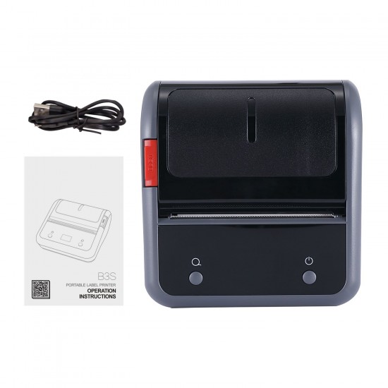 Portable 80mm Thermal Label Printer BT Label Maker Sticker Machine with Rechargeable Battery Compatible with iOS Android Computer for Supermarket Clothing Jewelry Retail Store Labeling Shipping Barcodes Price Name Printing Portable 80mm Thermal Label Printer BT Label Maker Sticker Machine with Rechargeable Battery Compatible with iOS Android Computer for Supermarket Clothing Jewelry Retail Store Labeling Shipping Barcodes Price Name Printing