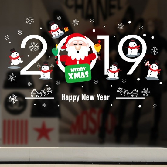 Creative Christmas Series PVC Home Wall Showcase Window Decoration Removable Sticker Creative Christmas Series PVC Home Wall Showcase Window Decoration Removable Sticker
