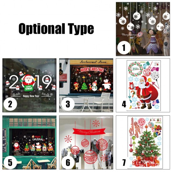 Creative Christmas Series PVC Home Wall Showcase Window Decoration Removable Sticker Creative Christmas Series PVC Home Wall Showcase Window Decoration Removable Sticker