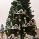 Christmas Wooden Bells Letter Pendant Welcome to the Door Sign Creative Shop Indicating Widget Hanging Decoration Christmas Wooden Bells Letter Pendant Welcome to the Door Sign Creative Shop Indicating Widget Hanging Decoration