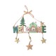 Christmas Wooden Bells Letter Pendant Welcome to the Door Sign Creative Shop Indicating Widget Hanging Decoration Christmas Wooden Bells Letter Pendant Welcome to the Door Sign Creative Shop Indicating Widget Hanging Decoration
