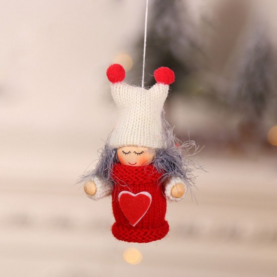 Christmas Wooden Doll Pendant Old Man Boy Girl Little Doll Widget Christmas Tree Wool Decoration 6 Different Patterns Christmas gifts Christmas Wooden Doll Pendant Old Man Boy Girl Little Doll Widget Christmas Tree Wool Decoration 6 Different Patterns Christmas gifts
