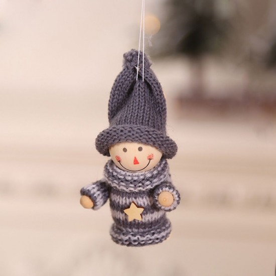 Christmas Wooden Doll Pendant Old Man Boy Girl Little Doll Widget Christmas Tree Wool Decoration 6 Different Patterns Christmas gifts Christmas Wooden Doll Pendant Old Man Boy Girl Little Doll Widget Christmas Tree Wool Decoration 6 Different Patterns Christmas gifts