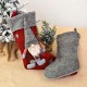 Christmas Stocking 17'' Xmas Character 3D Plush with Faux Fur Cuff Christmas Decorations and Party Accessory Christmas Stocking 17'' Xmas Character 3D Plush with Faux Fur Cuff Christmas Decorations and Party Accessory