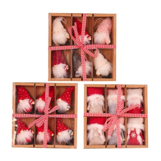 Christmas Decoration Box 6 Dolls Pendant Tree Hanging Ornaments Christmas Crafts Elves Decorations Style A Christmas Decoration Box 6 Dolls Pendant Tree Hanging Ornaments Christmas Crafts Elves Decorations Style A