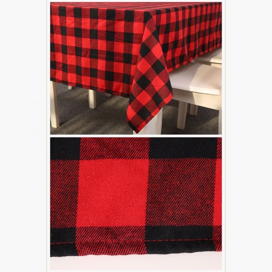 Christmas Day Grid Tablecloth Home Use Rectangle Picnic Table Cover for Outdoor and Indoor Use Christmas Day Grid Tablecloth Home Use Rectangle Picnic Table Cover for Outdoor and Indoor Use
