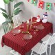Christmas Day Grid Tablecloth Home Use Rectangle Picnic Table Cover for Outdoor and Indoor Use Christmas Day Grid Tablecloth Home Use Rectangle Picnic Table Cover for Outdoor and Indoor Use