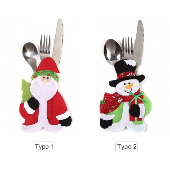 Mini Christmas Cutlery Tableware Holders Mini Santa Silverware Holders Candy Covers Home Table Decor Gift Thanksgiving Day Holiday Festivals Dinner Decor Mini Christmas Cutlery Tableware Holders Mini Santa Silverware Holders Candy Covers Home Table Decor Gift Thanksgiving Day Holiday Festivals Dinner Decor