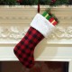 Christmas Candy Stocking Classic Plaid Pattern Reusable Tote Bags Gift Tote Bag Happy Hanging Socks for Holiday Party Christmas Decorations Christmas Candy Stocking Classic Plaid Pattern Reusable Tote Bags Gift Tote Bag Happy Hanging Socks for Holiday Party Christmas Decorations