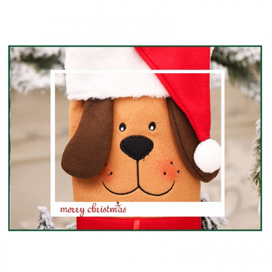 Christmas Decoration Supplies Creative Cute Cartoon Puppy Christmas Stockings Khaki Dog Christmas Puppy Socks Christmas Decoration Supplies Creative Cute Cartoon Puppy Christmas Stockings Khaki Dog Christmas Puppy Socks