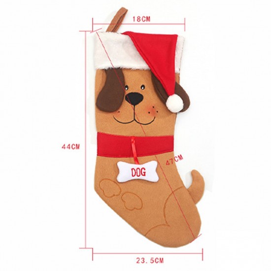 Christmas Decoration Supplies Creative Cute Cartoon Puppy Christmas Stockings Khaki Dog Christmas Puppy Socks Christmas Decoration Supplies Creative Cute Cartoon Puppy Christmas Stockings Khaki Dog Christmas Puppy Socks