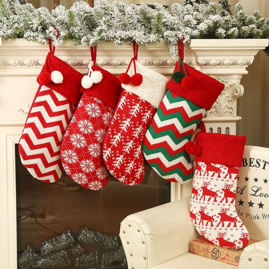 5Pcs Knitted Woolen Christmas Socks Christmas Tree Decorations Children's Holiday Gift Bags Candy Socks Christmas Decoration 5Pcs Knitted Woolen Christmas Socks Christmas Tree Decorations Children's Holiday Gift Bags Candy Socks Christmas Decoration
