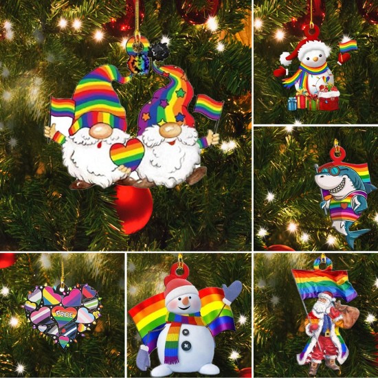 6Pcs Christmas Pendants Christmas Tree Rearview Mirror Hanging Pendant Christmas Decoration 6Pcs Christmas Pendants Christmas Tree Rearview Mirror Hanging Pendant Christmas Decoration