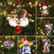 6Pcs Christmas Pendants Christmas Tree Rearview Mirror Hanging Pendant Christmas Decoration 6Pcs Christmas Pendants Christmas Tree Rearview Mirror Hanging Pendant Christmas Decoration