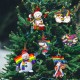 6Pcs Christmas Pendants Christmas Tree Rearview Mirror Hanging Pendant Christmas Decoration 6Pcs Christmas Pendants Christmas Tree Rearview Mirror Hanging Pendant Christmas Decoration