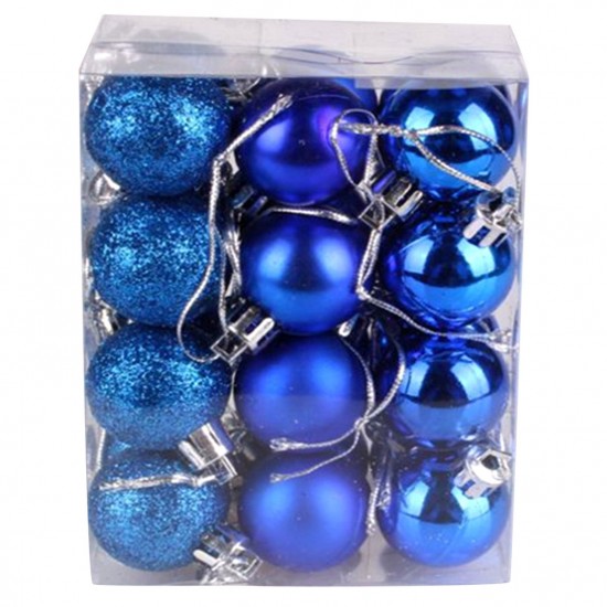 24PCS Christmas Balls Set 3cm Christmas Pendant Decorative Balls Christmas Tree Shatterproof Ornaments Ball for Christmas Trees Wedding Party Home Decoration 24PCS Christmas Balls Set 3cm Christmas Pendant Decorative Balls Christmas Tree Shatterproof Ornaments Ball for Christmas Trees Wedding Party Home Decoration
