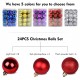24PCS Christmas Balls Set 3cm Christmas Pendant Decorative Balls Christmas Tree Shatterproof Ornaments Ball for Christmas Trees Wedding Party Home Decoration 24PCS Christmas Balls Set 3cm Christmas Pendant Decorative Balls Christmas Tree Shatterproof Ornaments Ball for Christmas Trees Wedding Party Home Decoration