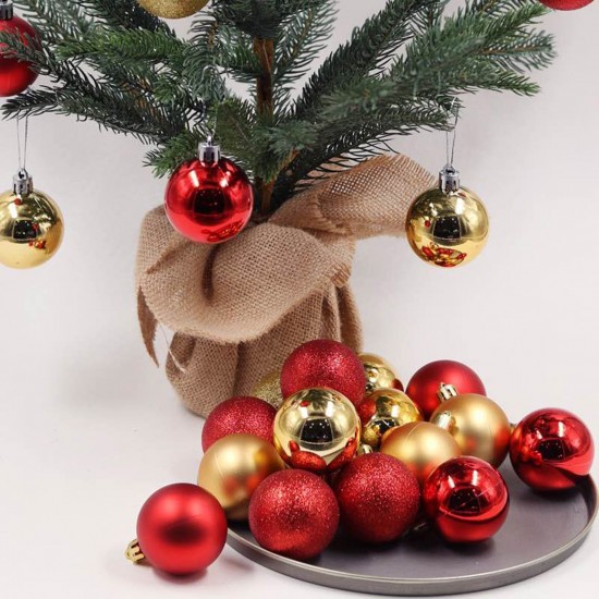24PCS Christmas Balls Set 3cm Christmas Pendant Decorative Balls Christmas Tree Shatterproof Ornaments Ball for Christmas Trees Wedding Party Home Decoration 24PCS Christmas Balls Set 3cm Christmas Pendant Decorative Balls Christmas Tree Shatterproof Ornaments Ball for Christmas Trees Wedding Party Home Decoration