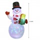 Christmas Inflatable Air Model Inflatable Christmas Snowman Colorful Rotating Lamp Christmas Yard Decoration Christmas Inflatable Air Model Inflatable Christmas Snowman Colorful Rotating Lamp Christmas Yard Decoration