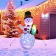 Christmas Inflatable Air Model Inflatable Christmas Snowman Colorful Rotating Lamp Christmas Yard Decoration Christmas Inflatable Air Model Inflatable Christmas Snowman Colorful Rotating Lamp Christmas Yard Decoration