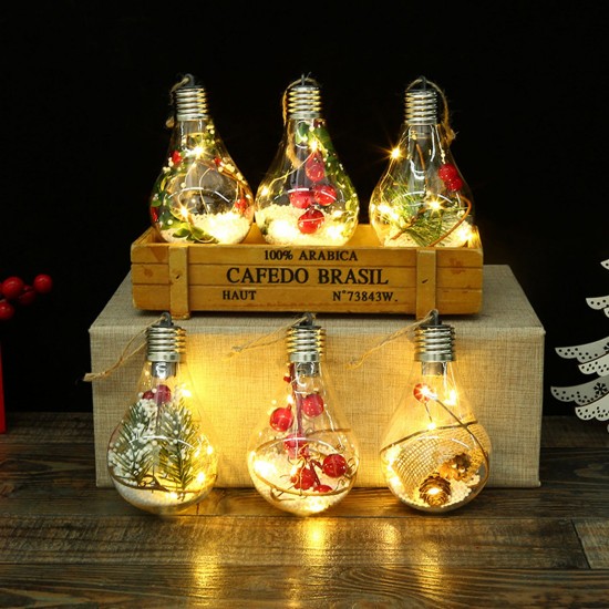 Christmas Tree Hanging Bulb Globe with Hanging Rope Christmas DIY LED Light Bulb Christmas Tree Hanging Pendant Decoration for Christmas Winter Home Holiday Party Gift Christmas Tree Hanging Bulb Globe with Hanging Rope Christmas DIY LED Light Bulb Christmas Tree Hanging Pendant Decoration for Christmas Winter Home Holiday Party Gift