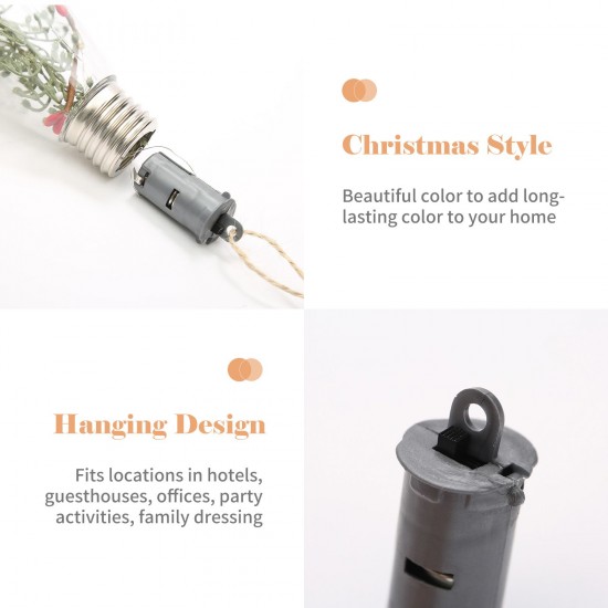 Christmas Tree Hanging Bulb Globe with Hanging Rope Christmas DIY LED Light Bulb Christmas Tree Hanging Pendant Decoration for Christmas Winter Home Holiday Party Gift Christmas Tree Hanging Bulb Globe with Hanging Rope Christmas DIY LED Light Bulb Christmas Tree Hanging Pendant Decoration for Christmas Winter Home Holiday Party Gift