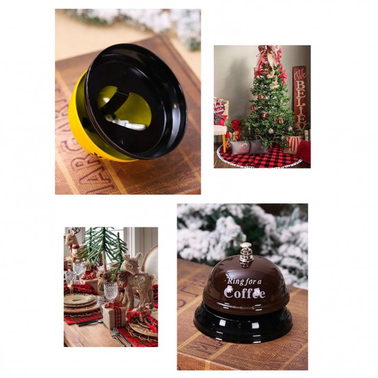 Christmas Craft Bell, Metal Call Bell, Desk Bell Service Bell for Restaurant Club Customer Service, Holiday Decorations Christmas Craft Bell, Metal Call Bell, Desk Bell Service Bell for Restaurant Club Customer Service, Holiday Decorations