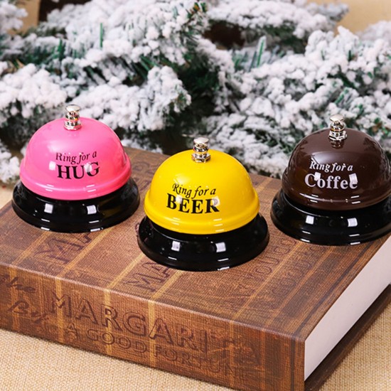 Christmas Craft Bell, Metal Call Bell, Desk Bell Service Bell for Restaurant Club Customer Service, Holiday Decorations Christmas Craft Bell, Metal Call Bell, Desk Bell Service Bell for Restaurant Club Customer Service, Holiday Decorations